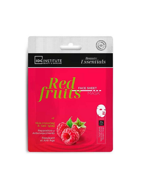 Masque tissu soin visage Fruits rouges - vegan