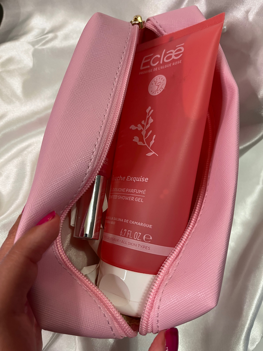 Trousse beauté rose