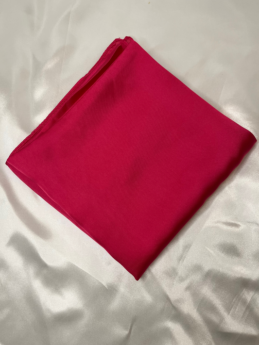 Foulard satin carré Fuchsia