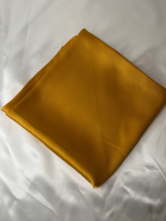 Foulard satin carré Doré