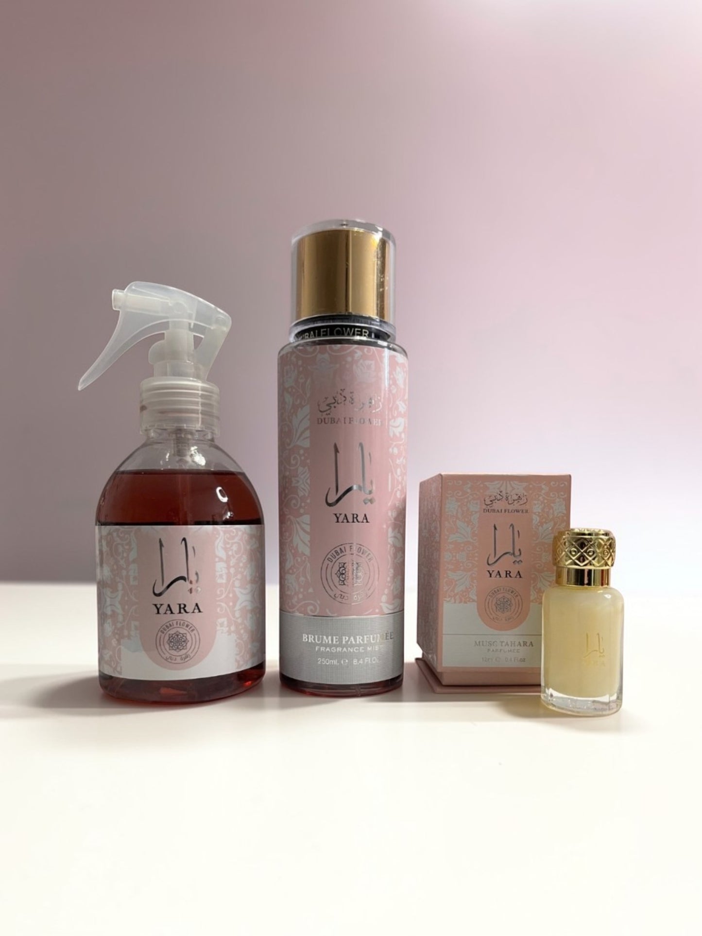 Pack parfumé Yara 3 produits Dubai Flower