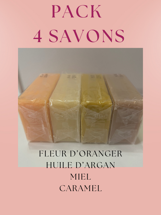 Pack 4 Savons de Provence Parfumés – La Savonnerie du Midi 100g