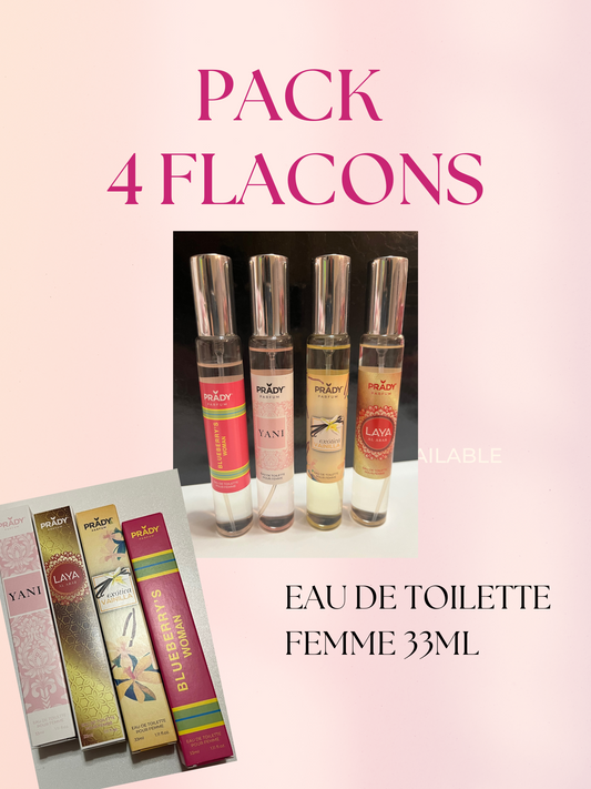 Pack 4 senteurs nomades PRADY 33ml
