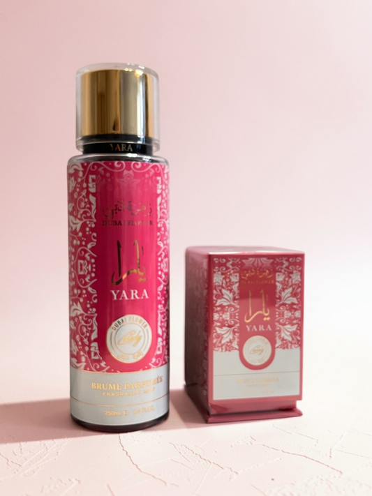 Duo parfumé Yara rose Candy Dubai Flower