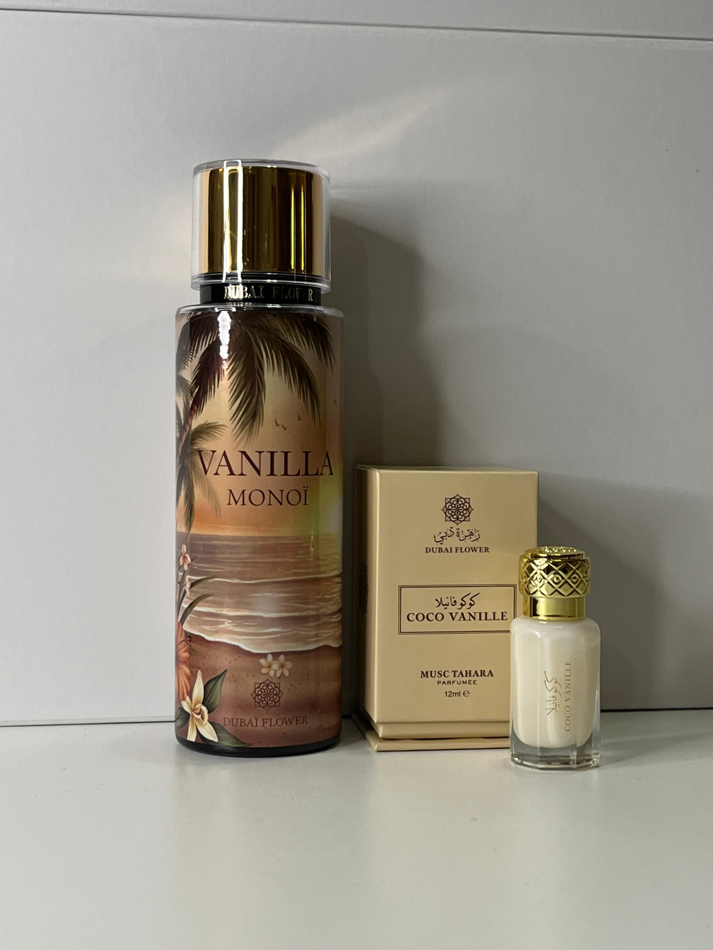 Duo parfumé Vanilla Monoï & Coco Vanille Dubai Flower