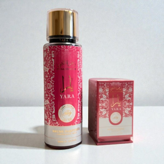 Duo parfumé Yara rose Candy Dubai Flower